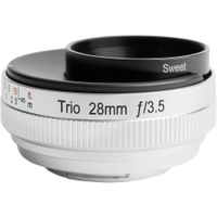 Lensbaby Trio 28mm f/3.5 para Fujifilm X - Lente Pancake con Efectos Twist, Velvet y Sweet