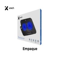 Base de Enfriamiento Xtech XTA-156 para Laptop 15.6"" 2 Ventiladores LED Azul
