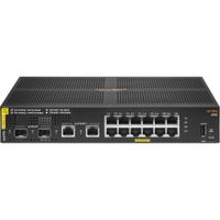 HPE Aruba 6100 Switch de Red Gestionado 12 Puertos PoE+ Gigabit con SFP+
