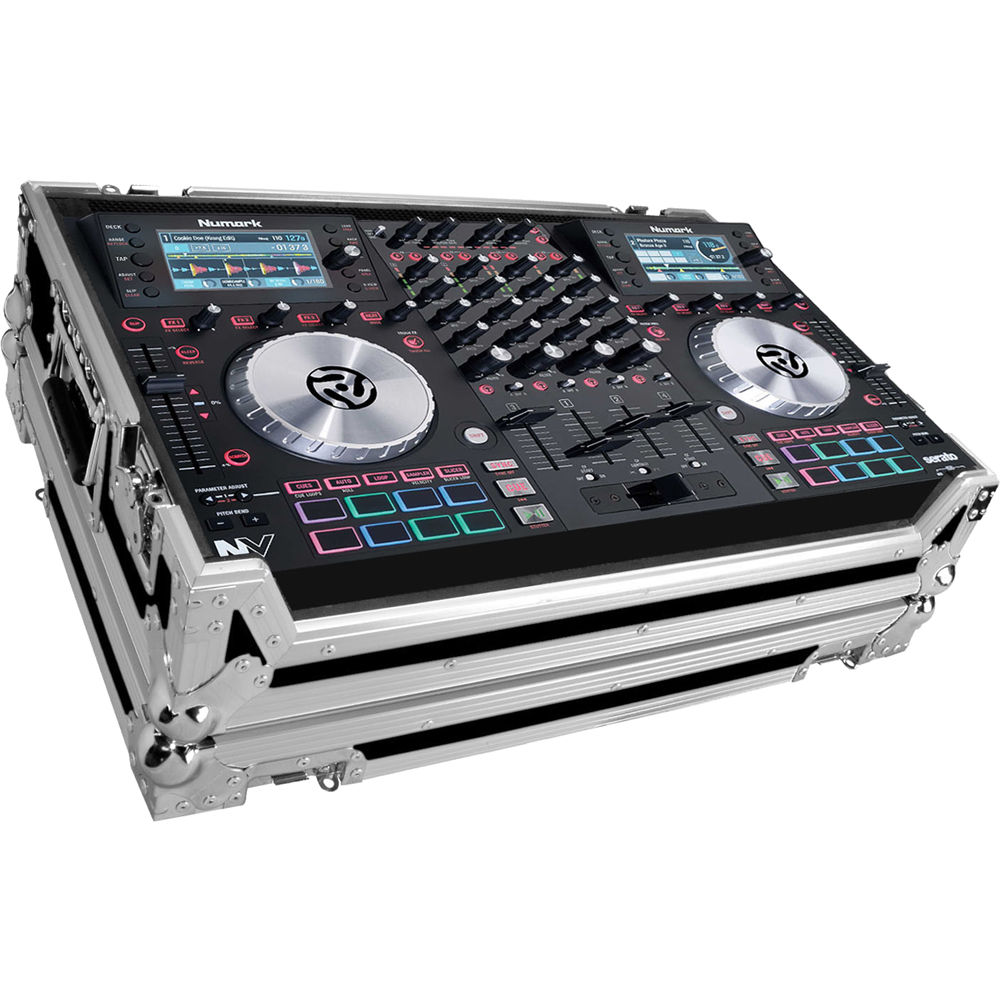 Marathon Flight Road Case para Controlador Numark NV Serato DJ - Plywood Laminado, Manijas