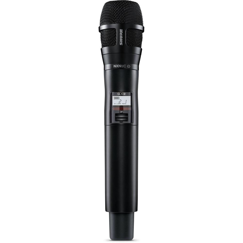Shure QLXD2/N8C Micrófono Inalámbrico Digital de Mano con Cápsula Cardioide Nexadyne 8/