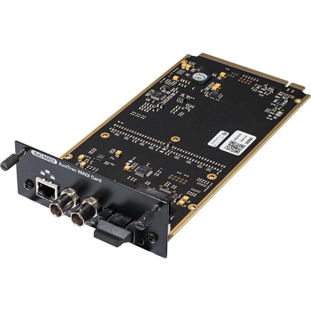 AuviTran Tarjeta MADI 64 In y 64 Out BNC/Óptico SC-Duplex con Control Remoto IP RJ45
