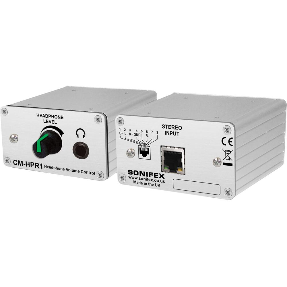 Sonifex CM-HPR1 Control de Volumen Pasivo para Auriculares con Entrada RJ45 StudioHub+