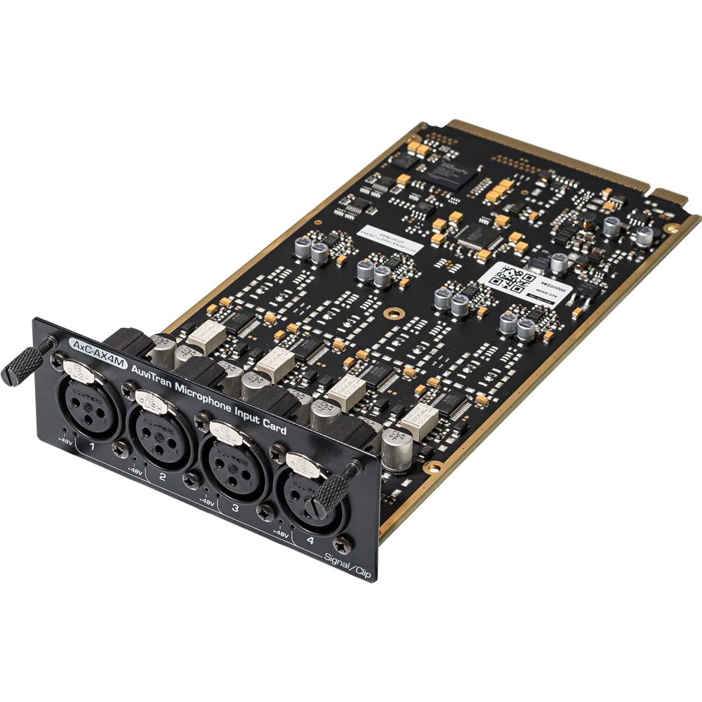 AuviTran Mic/Line Card AT-MIC4XLR con 4 Entradas y Preamp Doble