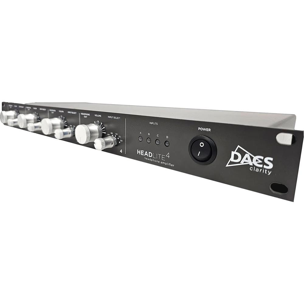 DACS Audio Amplificador de Auriculares HeadLite 4 Profesional 4 Canales con Módulo +Power