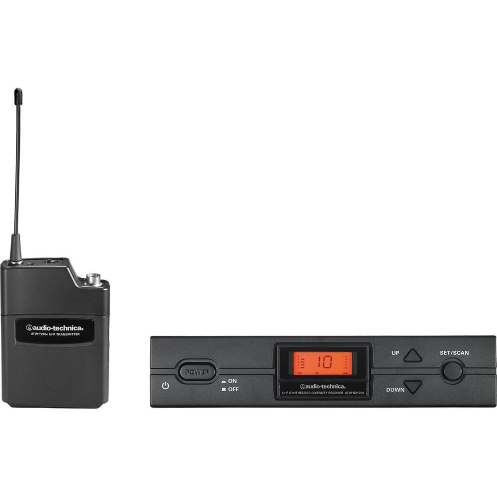 Audio-Technica Sistema Inalámbrico UHF ATW-2110c con Transmisor Bodypack y Receptor Diver