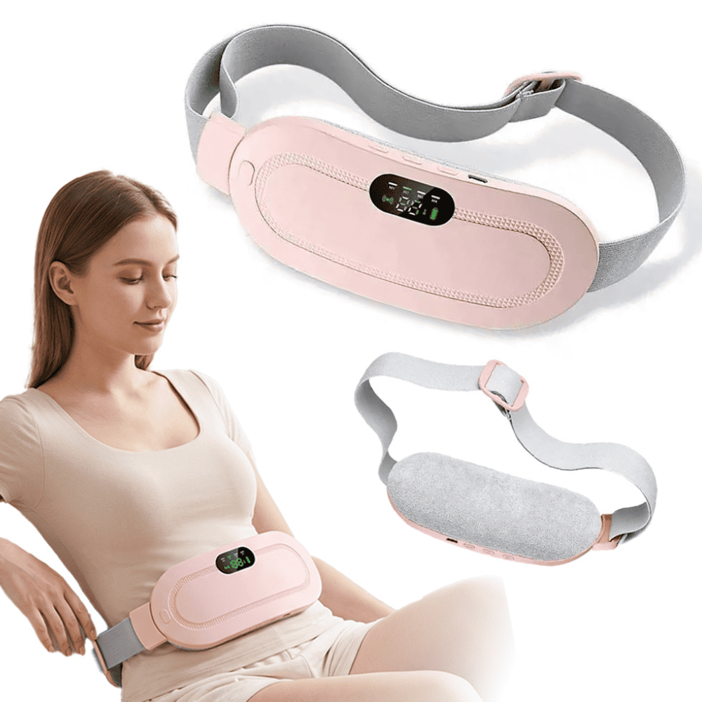 Cinturón para Cólicos Menstruales Recargable con Calor y Vibración