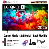 Televisor Smart TV LG 65'' QNED MiniLED UHD 4K 65QNED70BSA 2026 - Ant - Rack Movible