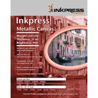 Inkpress Media Metallic Canvas 11 x 17"" - 50 Hojas, 35% Algodón y 65% Poliéster, 450 gsm
