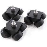Kessler Crane Dolly Trucks Premium K-Pod Set de 3 Ruedas Giratorias con 2 Rodamientos Sell