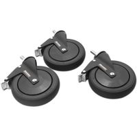 Kessler Crane Ruedas de Caster Estándar de 6"" para K-Pod (Set de 3) - Doble Bloqueo, Rosc