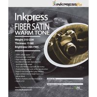 Inkpress Media Papel Fiber Satin Warm Tone 44"" x 50' - 290 gsm, 15 mil, Acabado Satinado