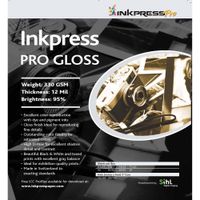 Inkpress Media Papel Glossy Pro 60"" x 100' 330 gsm 12 mil