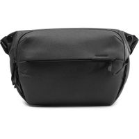 Peak Design Everyday Sling 10L - Mochila Negra, Nylon 400D, Interior Gris de Alta Visibili