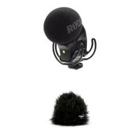 RODE Stereo VideoMic Pro Rycote Kit - Micrófono con Parabrisas de Piel de Conejo, Ideal p