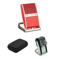 Tula Mic Kit - Mic Rojo, Paraviento Tula Dead Cat y Funda de Nylon Negra