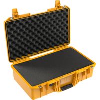 Pelican 1525AirWF Funda Dura con Espuma Personalizable - Amarillo, Impermeable y a Prueba