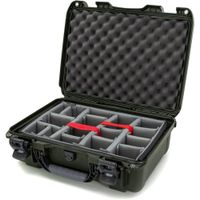 Nanuk 925 Funda Dura con Divisores Acolchados - Verde, Resistente al Agua IP67, Latch Powe