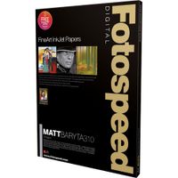 Fotospeed Papel Fotográfico Matte Baryta 310 gsm 24"" x 50' Roll - 100% Algodón, Superfic