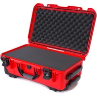 Nanuk 935 Maletín Duro con Ruedas y Espuma (Rojo, 28.5L) - Resistente al Agua, Polipropil