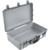 Pelican 1555AirNF Funda Dura Personalizable con Forro, Color Plata, IP67 a Prueba de Agua