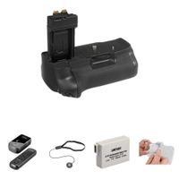 Vello Kit de Accesorios para Canon T2i - Batería de Repuesto, Grip, Control Remoto, Prote