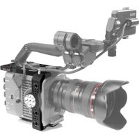 SHAPE Camera Cage FX6 con Rosette Lateral, Construcción de Aluminio, Montajes 1/4""-20 y 3