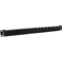 Switchcraft Patchbay QG Series 1-RU con 8 Conectores XLR Macho y 8 Hembras