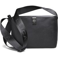 Leica SOFORT Crossbody Bag Mediana Negra - Compatible con cámaras SOFORT 2 y D-Lux, fabri