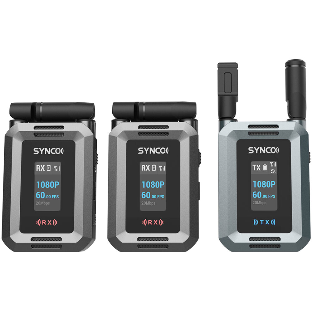 Synco XVision Sistema de Transmisión de Video Inalámbrico HDMI (1 TX, 2 RX) - 1080p60, 9