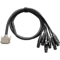 Warm Audio Cable Breakout DB25 a XLR 3-Pin Femenino 8 Canales 6'
