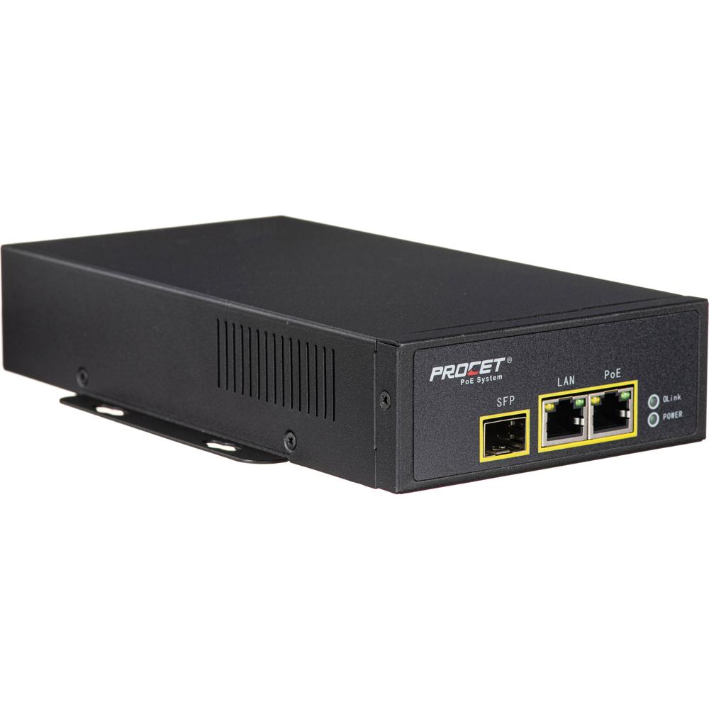 Hanwha Vision PoE Injector SPO-8315 83W con SFP Slot