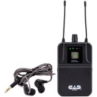 CAD Bodypack Receiver GXLIEMBP con MEB1 Earbuds - 10 Horas de Batería, 100' de Alcance, M