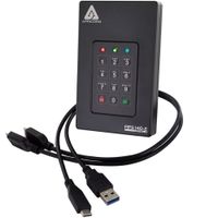 Apricorn Aegis Fortress L3 Disco Duro Portátil Encriptado 1TB FIPS 140-2 Nivel 3 con Tecl