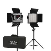 GVM Panel LED Bi-Color 560AS Kit de 2 Luces con Control Bluetooth, Temperatura de Color 23