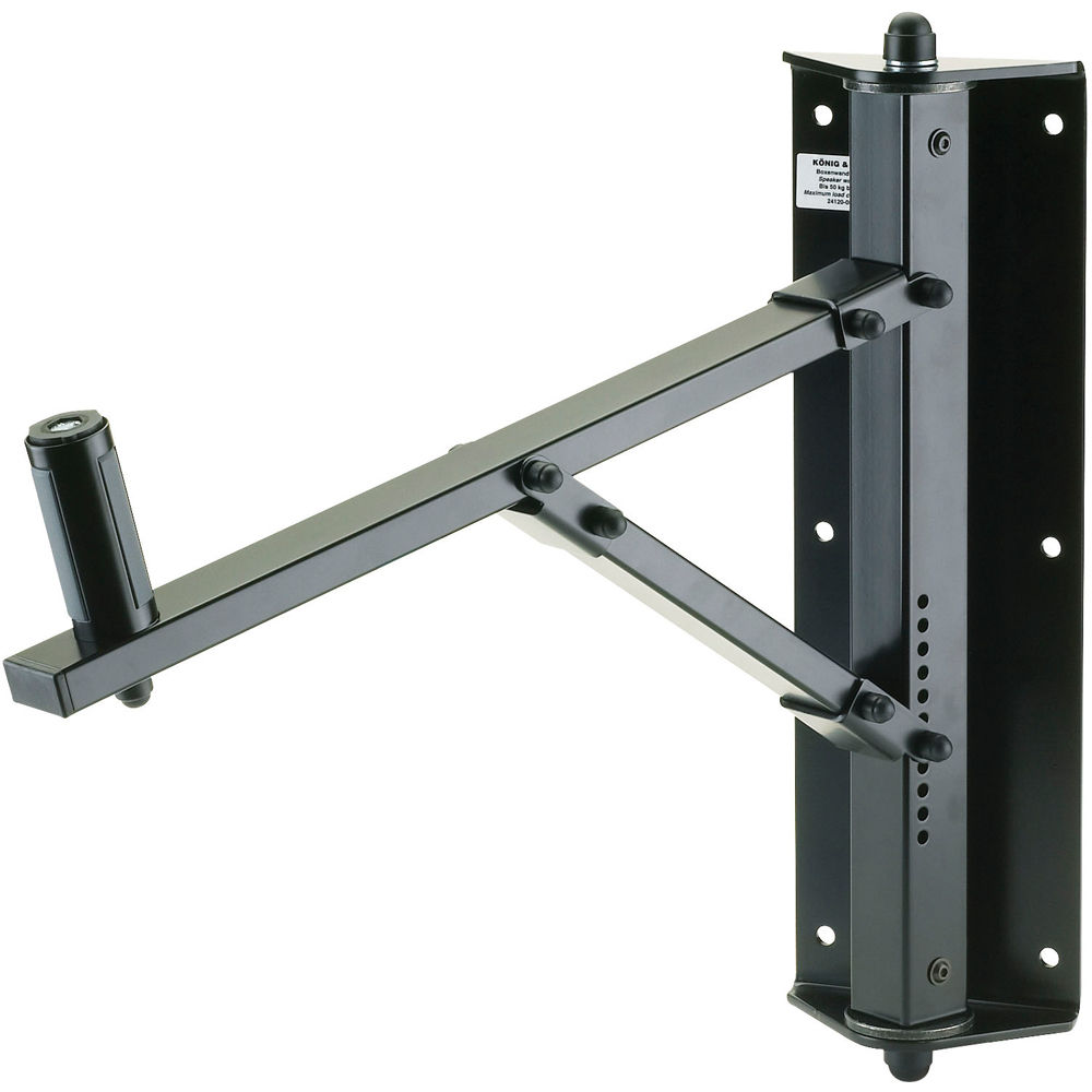 K&M Soporte de Pared para Altavoces 24120 - Capacidad de Carga 110 lbs, Inclinación de 0