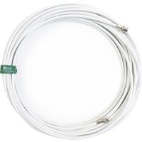 RF Venue Cable Coaxial Antena RG8X 50' Blanco BNC 50-Ohm