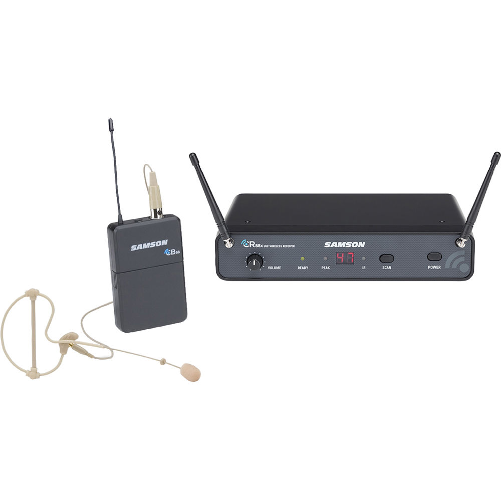 Samson Sistema Inalámbrico UHF Concert 88x con Micrófono de Auricular SE10 (D: 542 a 566