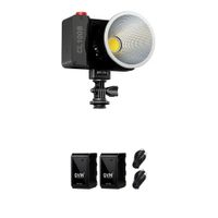 GVM CL100B Monolight LED Bi-Color Portátil con Kit de Baterías NP-F