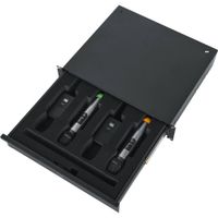 Gator Rackworks Cajón para Micrófonos Inalámbricos 2 RU - Acero de 16 Gauge, Con Ladró