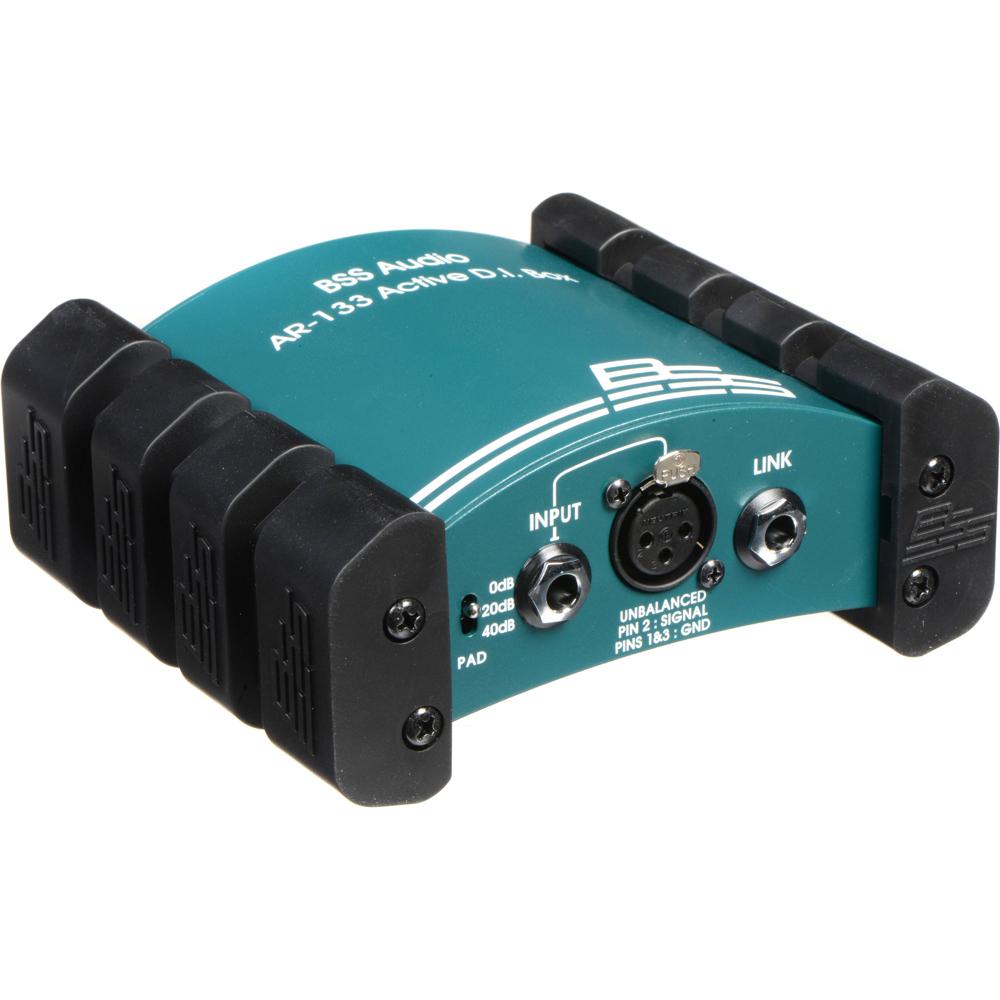 BSS Audio AR-133 Caja Directa Activa de 1 Canal con Aislamiento de Tierra y Atenuación