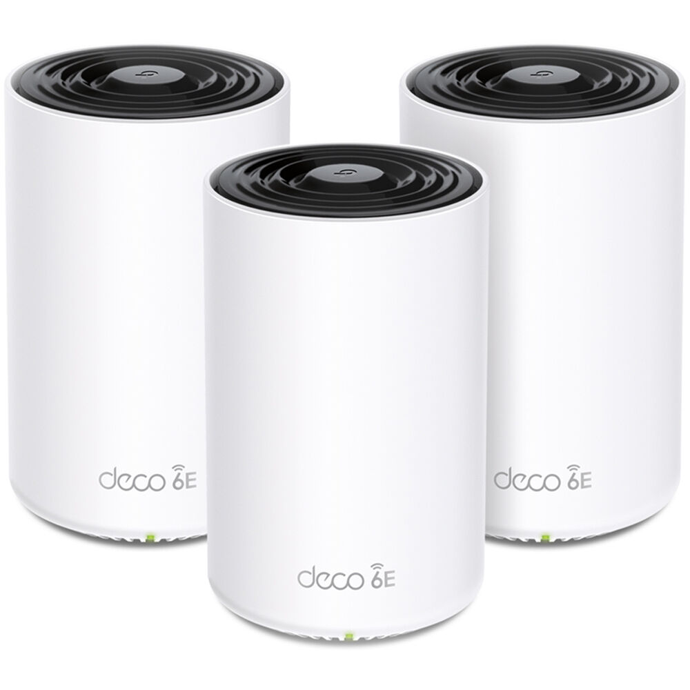 TP-Link Deco XE70 Pro Sistema Mesh Wi-Fi Tri-Banda AXE4900 3 Piezas, 4658 Mb/s, Cobertura