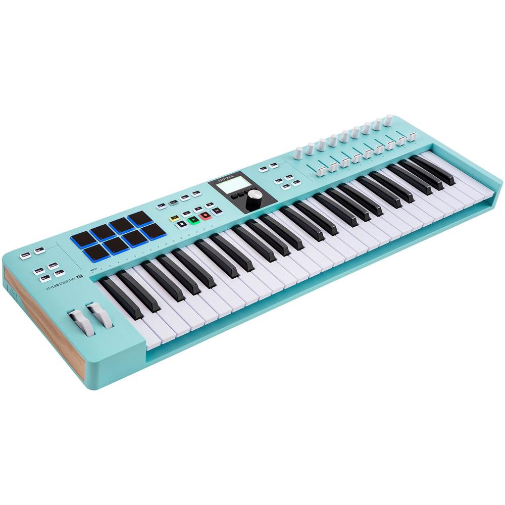 Arturia KeyLab Essential mk3 Controlador MIDI Universal de 49 Teclas con Software, Incluye