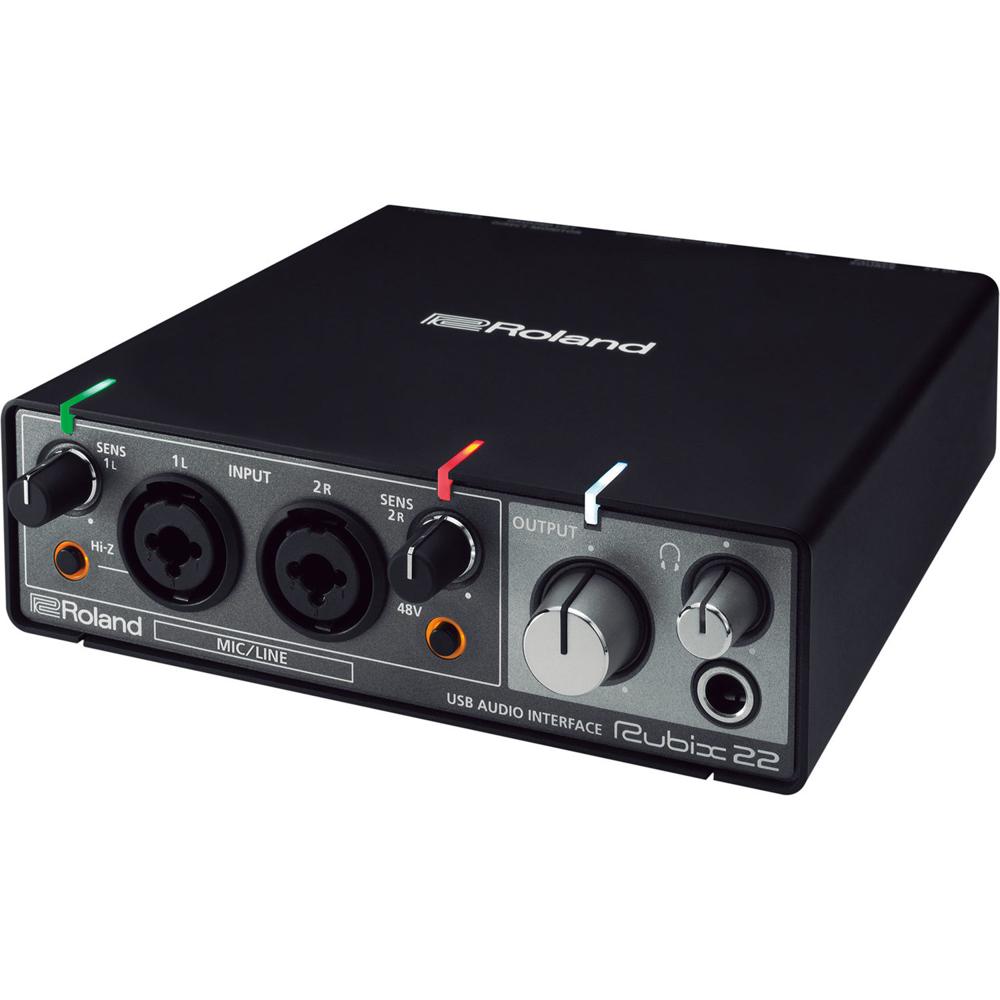 Roland Rubix22 Interfaz de Audio USB 2x2 con 2 Preamplificadores de MicrÃ³fono y ResoluciÃ