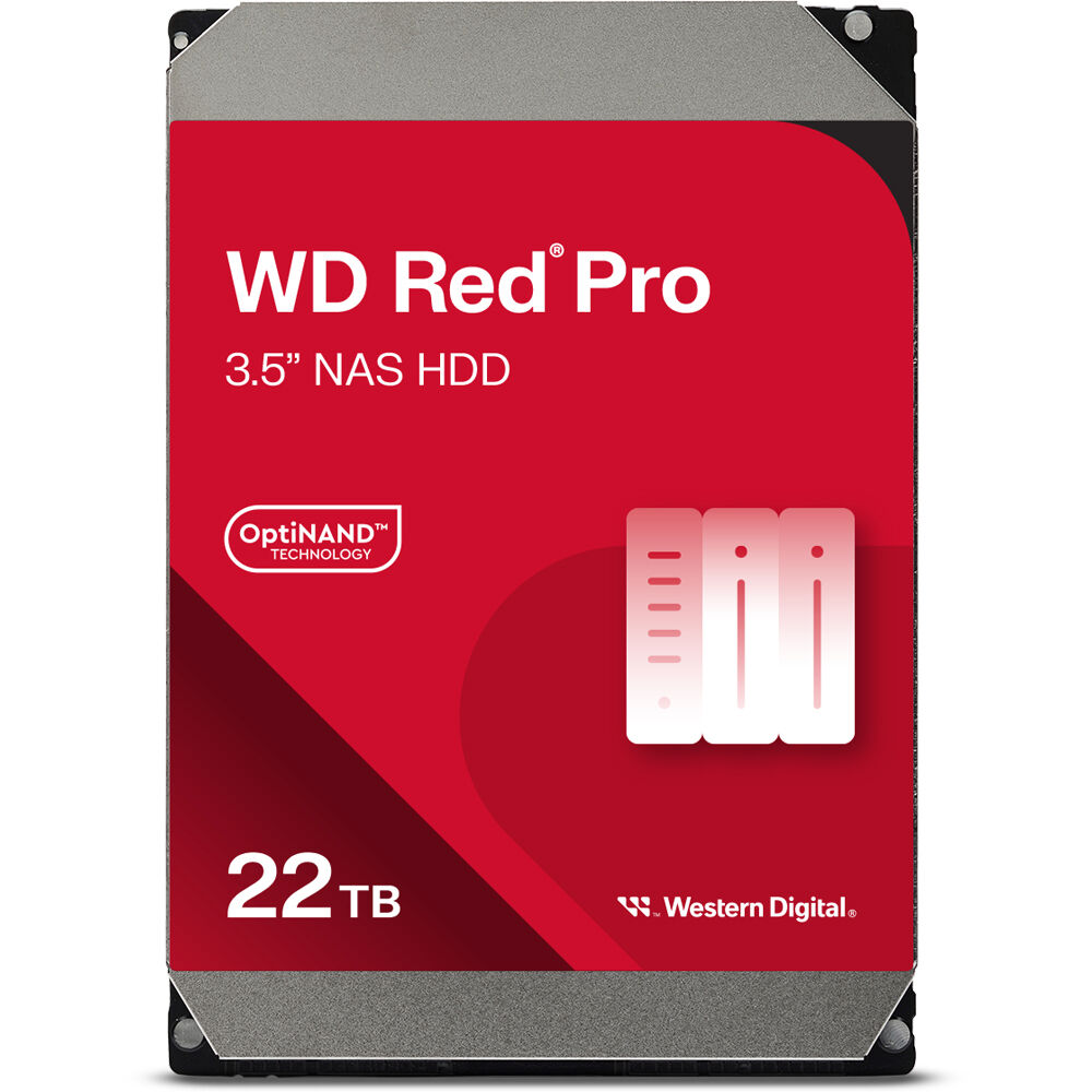 WD Red Pro 22TB 7200 rpm SATA III 3.5"" Internal NAS HDD - 512MB Cache, hasta 265 MB/s