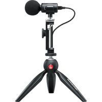 Shure MV88+ Video Kit Micrófono Estéreo Portátil con Trípode Manfrotto y Monitoreo en