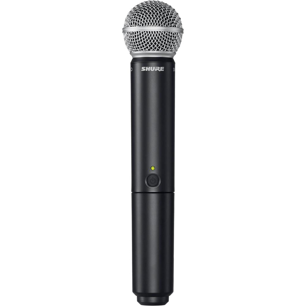 Shure Micrófono Inalámbrico de Mano BLX2/SM58 con Cápsula SM58, Patrón Cardioide, Rang