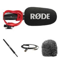 RODE VideoMic GO II-H Mic Analógico/USB con Boom Pole de 7' y Filtro Antiviento