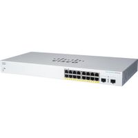 Cisco Switch de Red Gestionado CBS220-16T-2G, 16 Puertos Gigabit Ethernet, 2 Puertos SFP,