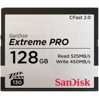 SanDisk CFast 2.0 128GB Extreme PRO - Velocidades de lectura hasta 525 MB/s y escritura ha